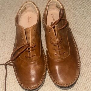 Clarks Brown Leather Shoes